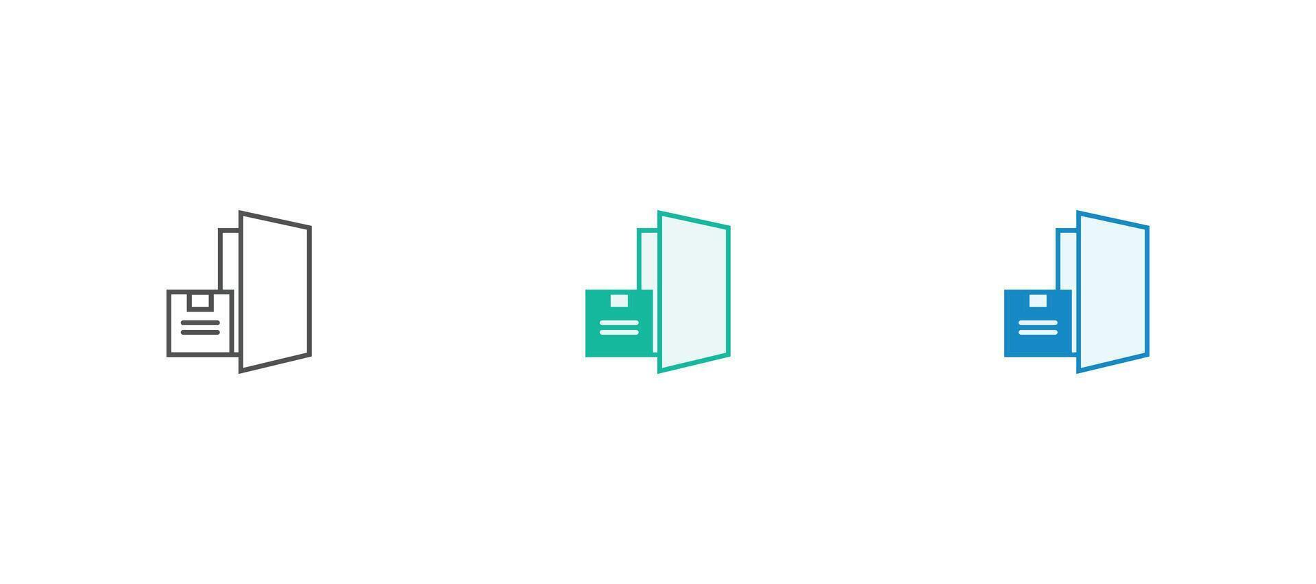 Order Delivery service icon set. Containing order tracking, delivery home, warehouse, courier icons. Solid icons collection. vector