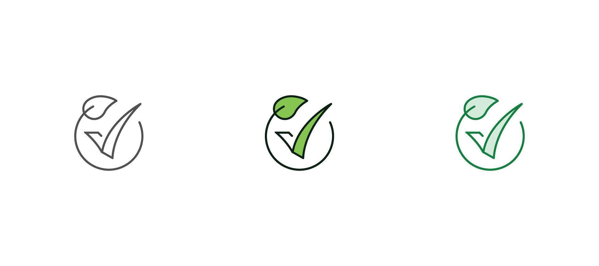 Eco and environment line icons collection. illustration Clean environment concept vector