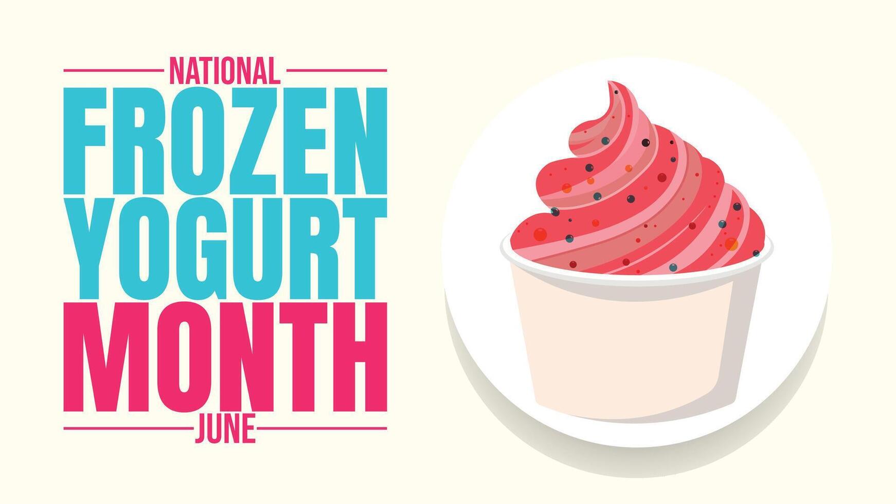 Swirl It Your Way, Froyo Fun All Month Long vector