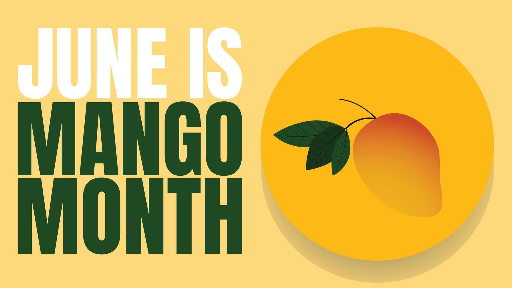 The King of Fruits Takes the Crown, Mango Month vector