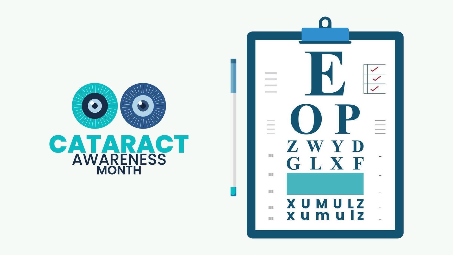 Protect Your Sight, A Focus on Cataract Awareness vector