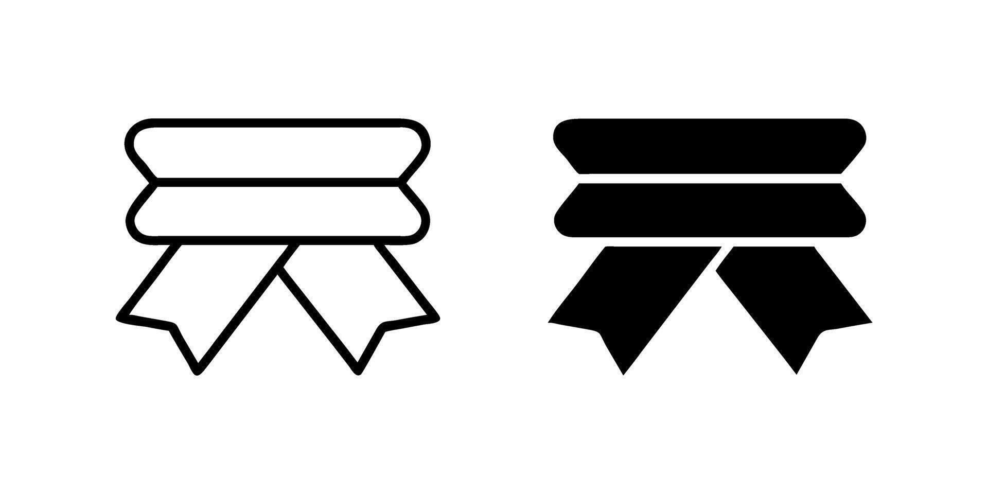 Armed forces ribbon icon collection. Perfect for military themes or awards. vector