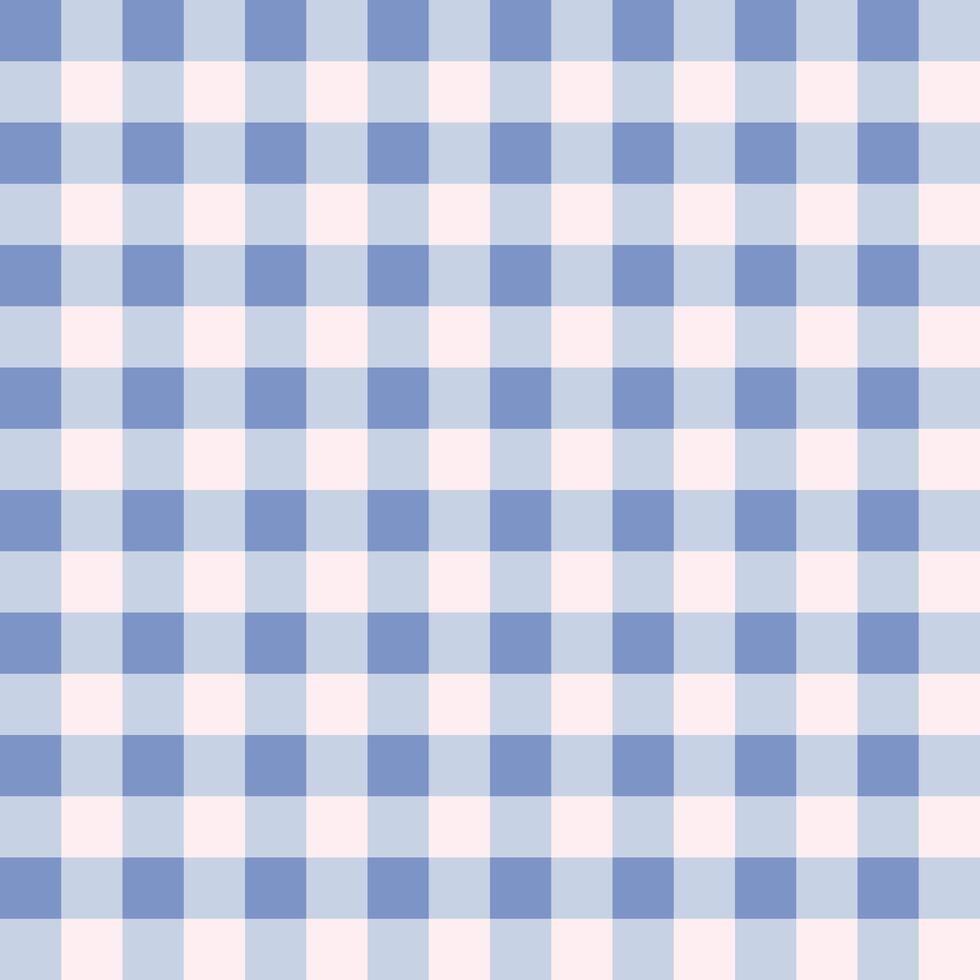 Coquette Blue Checkered Seamless Pattern. Charming Geometric Gingham Design with Picnic Romance and Vintage Style. Ideal for Valentine Day Crafts, Fashion Textiles, and Cute Paper Goods. vector