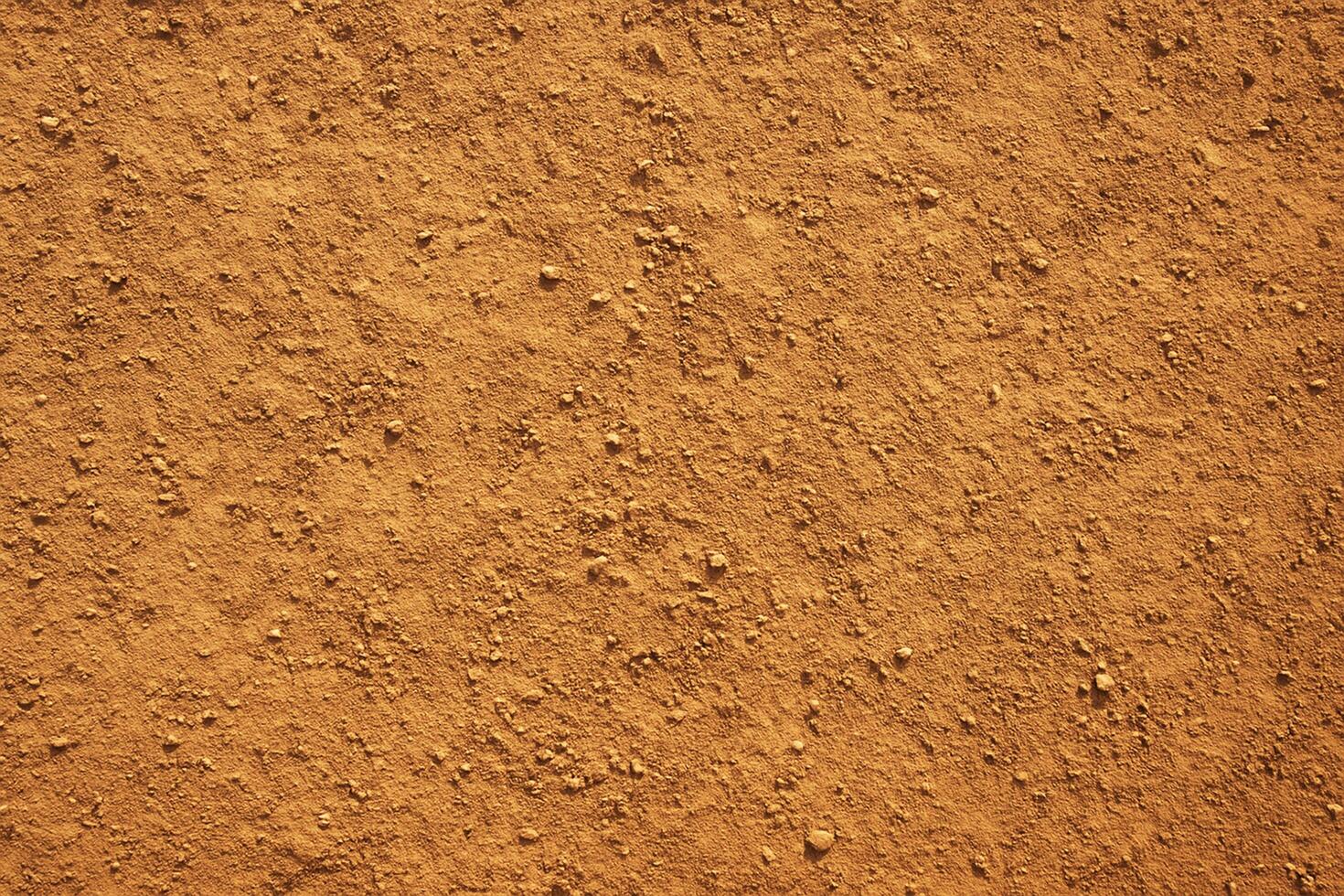 Dry Sandy Soil Texture - Photorealistic Top-Down View with Warm Earthy Browns, Fine Dust, Pebbles, and Natural Granular Surface for Seamless Organic Backgrounds photo
