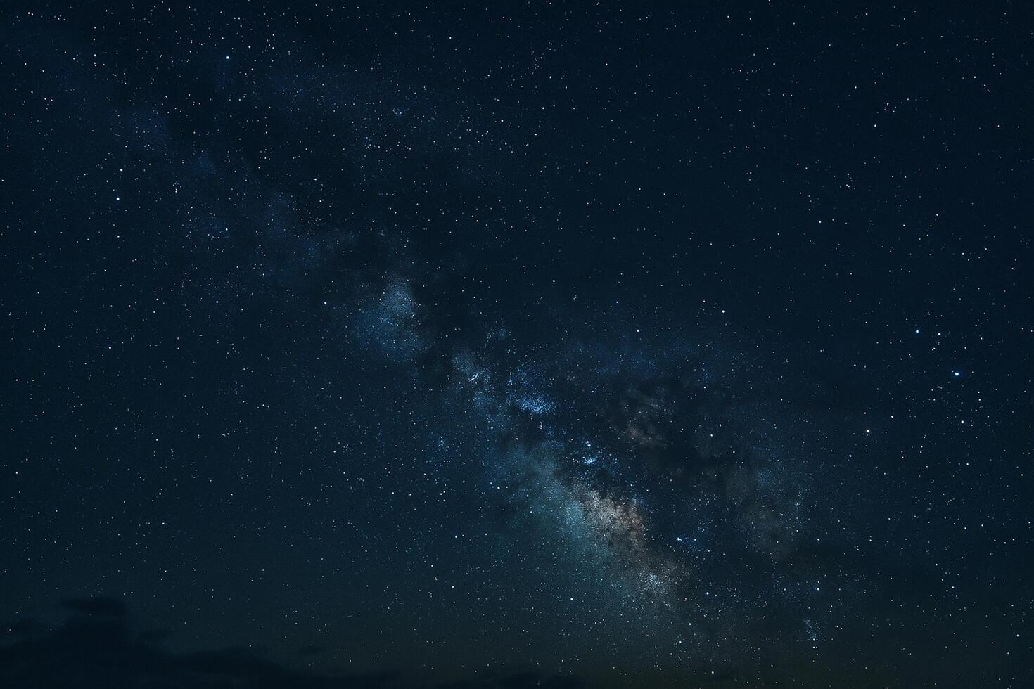 Starry Night Sky with the Milky Way Galaxy - Deep Space Background with Stars cape photo