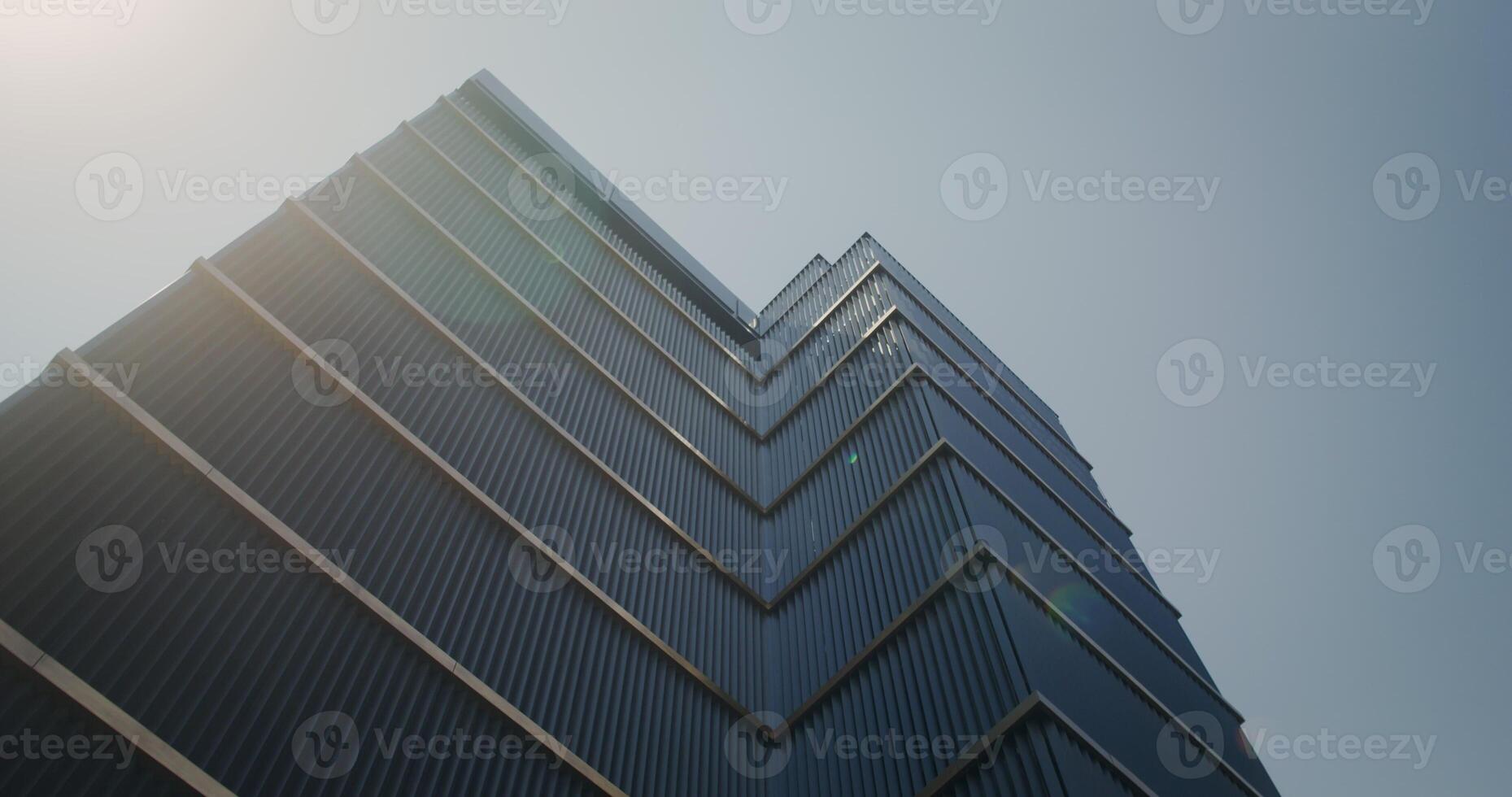 Glass skyscraper, view from below photo