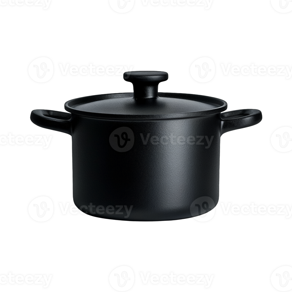 Durable Cast Iron Dutch Oven with Heavy Lid png