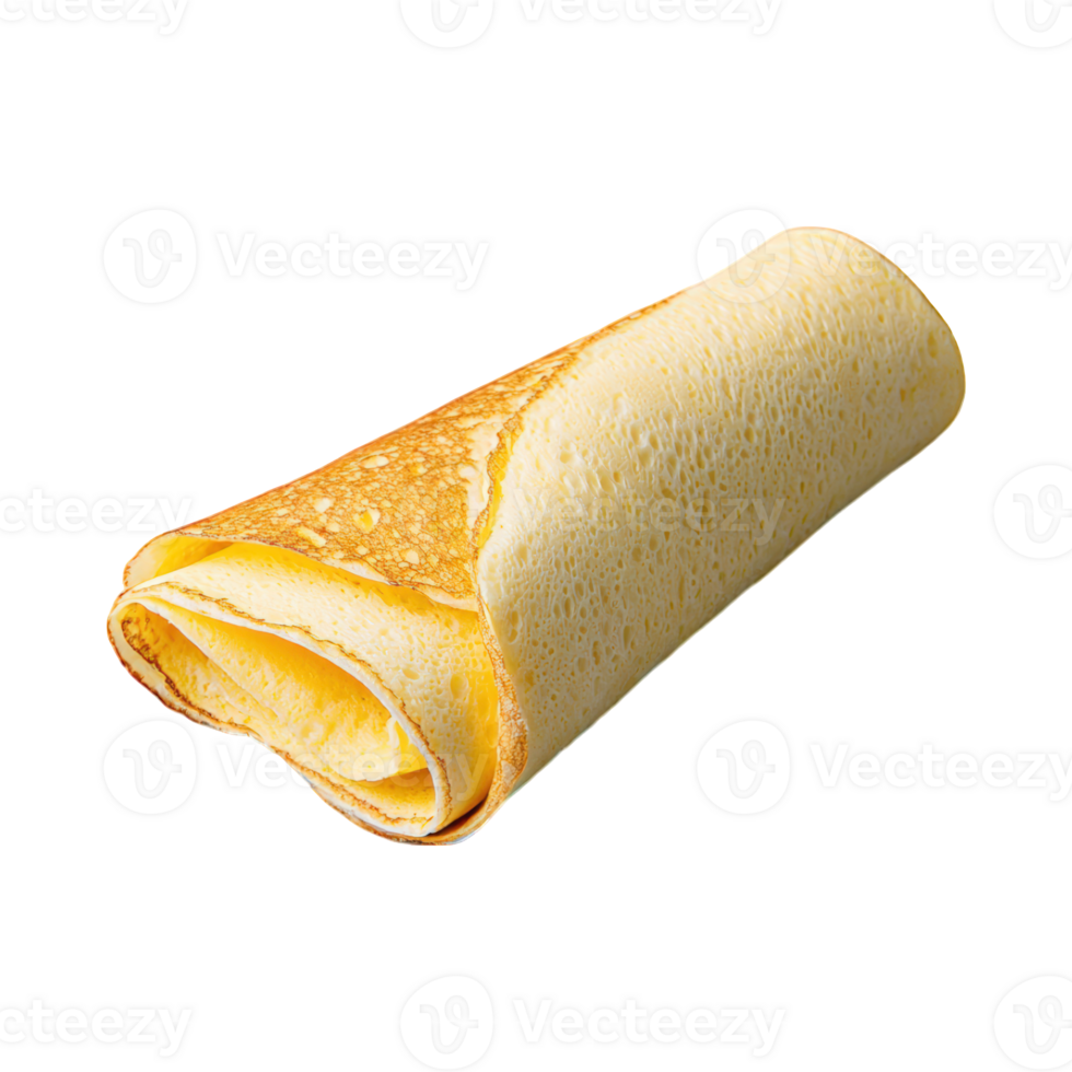 Folded Fluffy Omelette Smooth Golden Surface Breakfast png