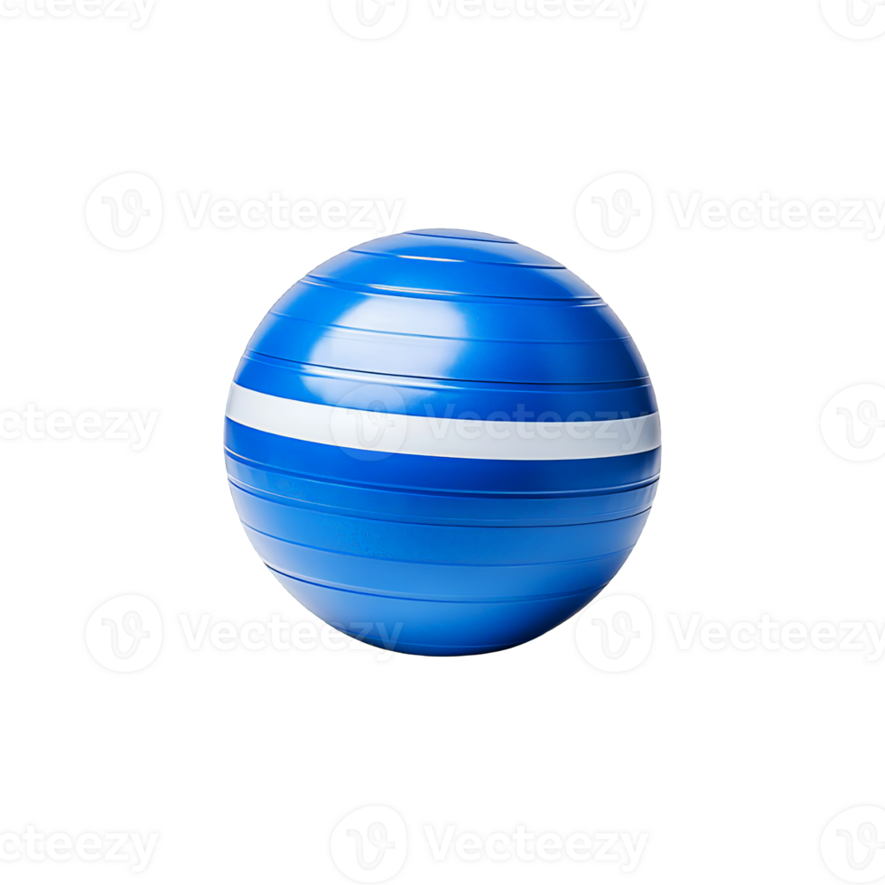 Fitness balance ball with support ring isolated png