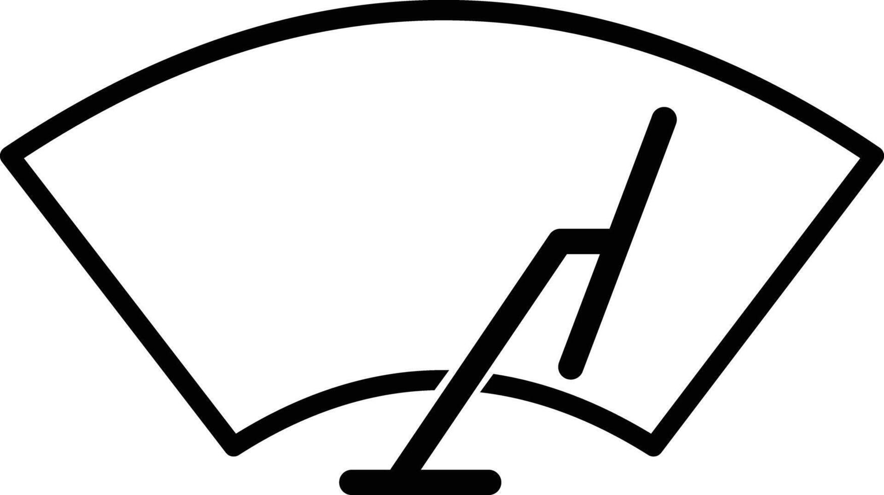 Car wiper icon. wiper car clean icon in trendy outline style design. illustration isolated on white background. vector