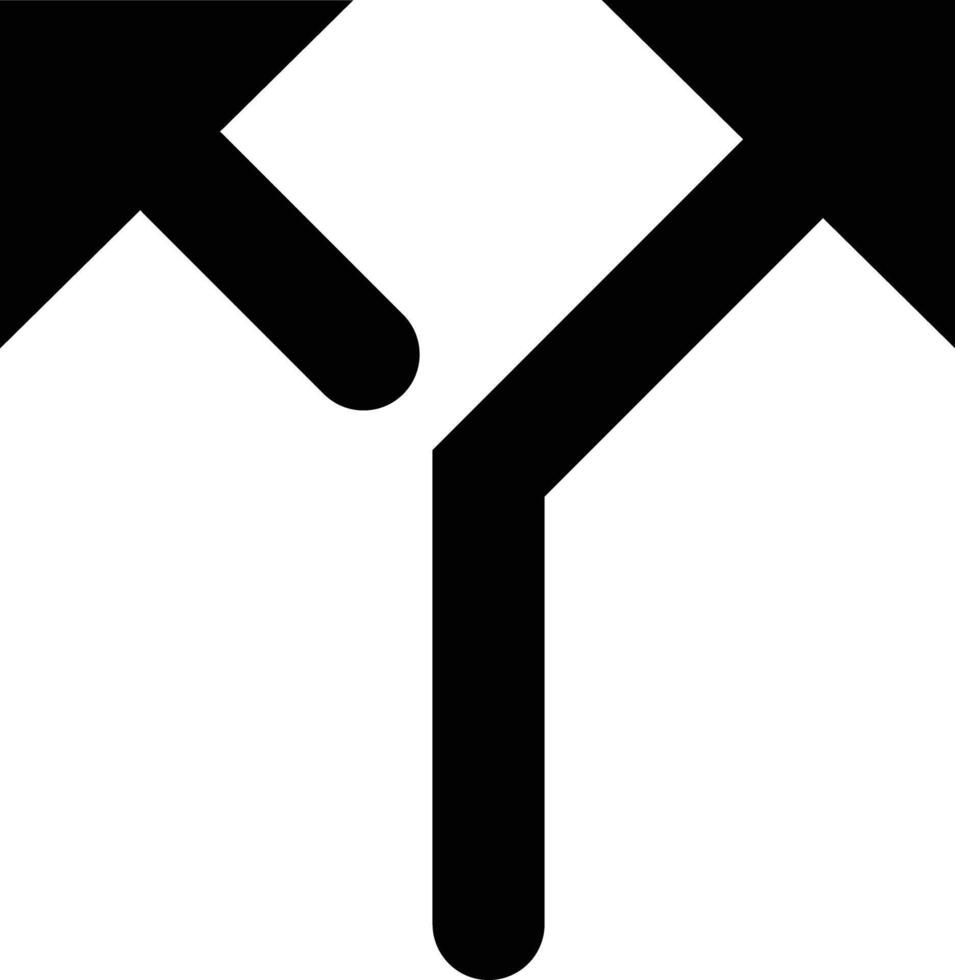Split call arrows sign. black design in trendy style. illustration. eps 10 vector