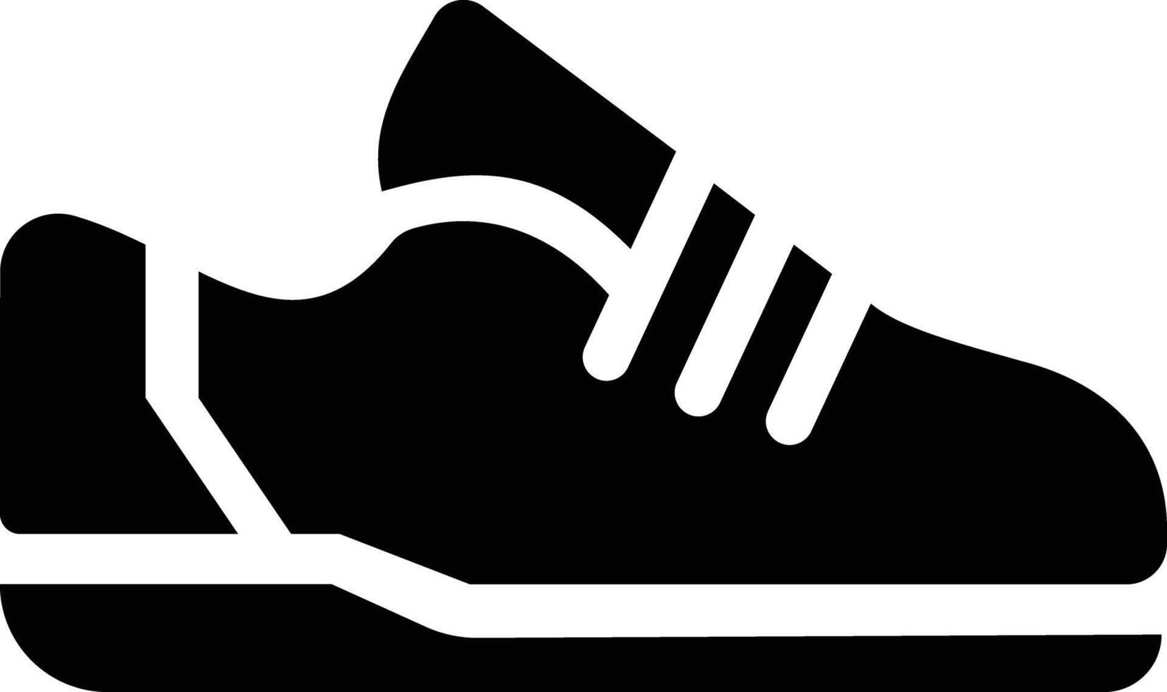 shoes icon. Flta Silhouette Shoes. Footwear Icon vector