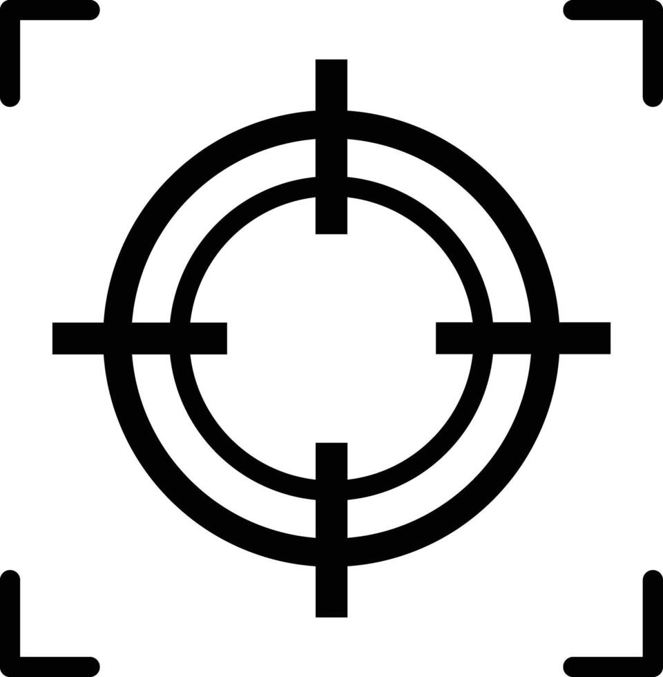 focus icon. Target icos . Bullseye, Focus, Crosshair, Reticle, Viewfinder.Sharpshooting Icon. crosshair icon on a white background vector