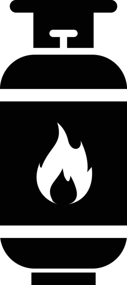 gas cylinders Icon. isolated on white Background. gas stove with a flame icon vector