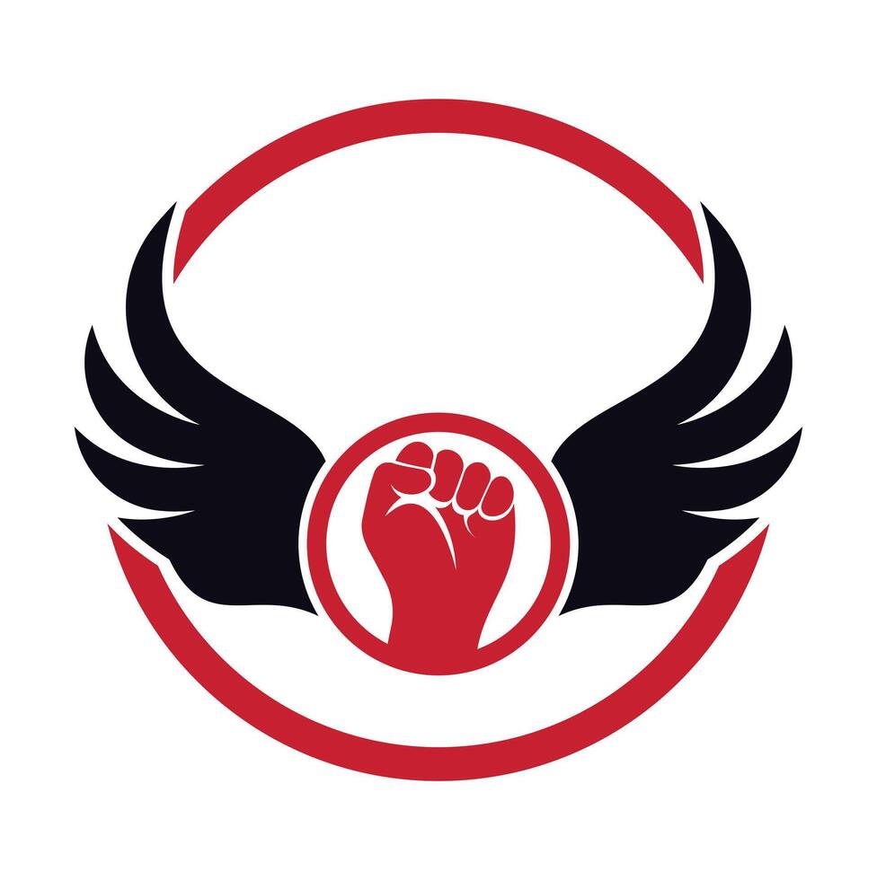 modern Wing fist design vector