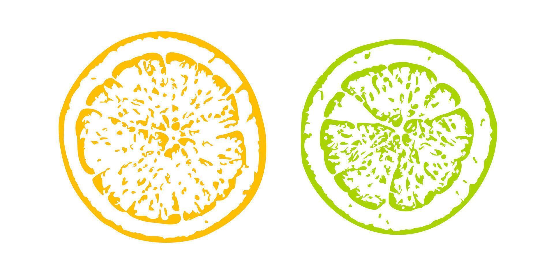Vibrant Illustration of Lemon and Citrus Slices Representing Freshness, Detox, and Healthy Living vector