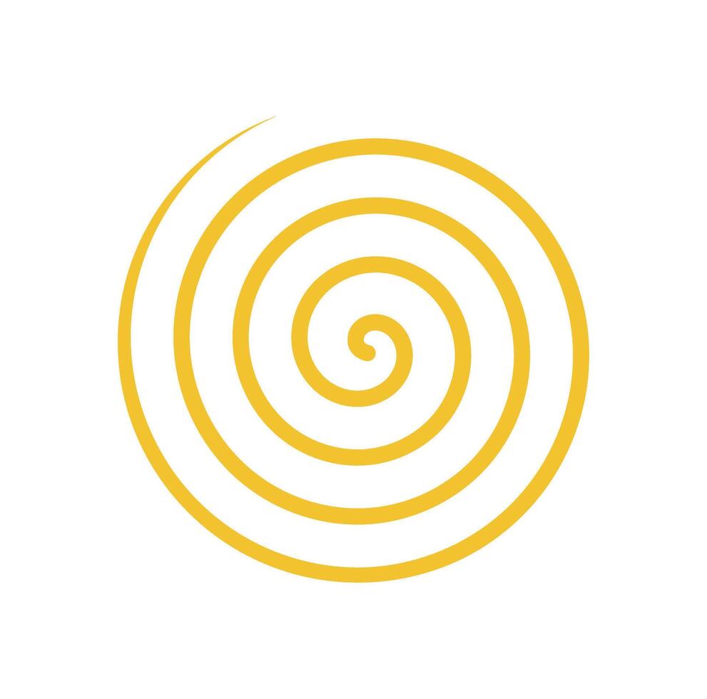 Brutalist abstract spiral icon. Minimalistic shape and modern element. This geometric decoration features a bold curve and unique figure, making it a perfect addition for contemporary projects. vector
