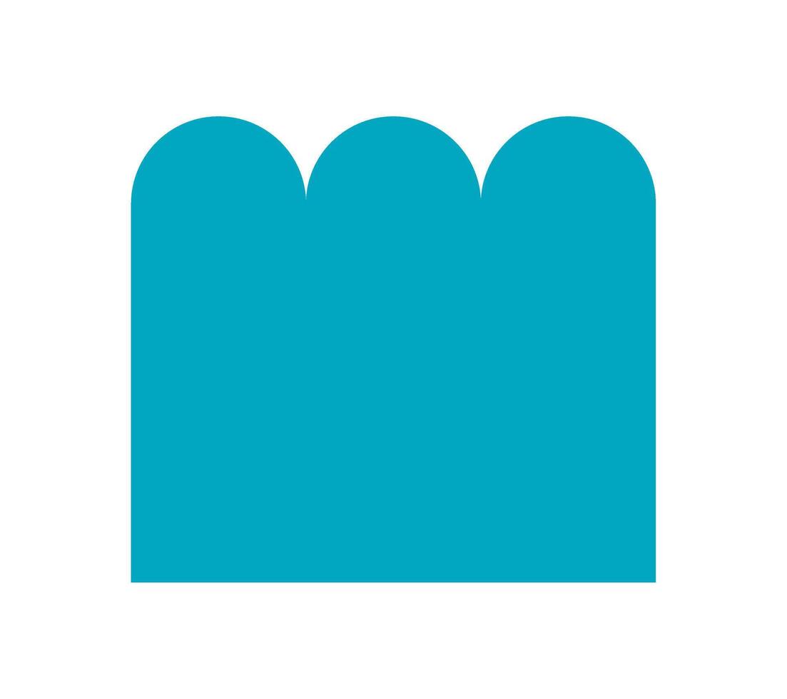 Brutalist abstract shape icon. Modern minimal figure element. Bold design, flat style, y2k aesthetic, perfect for contemporary art and graphic projects. vector