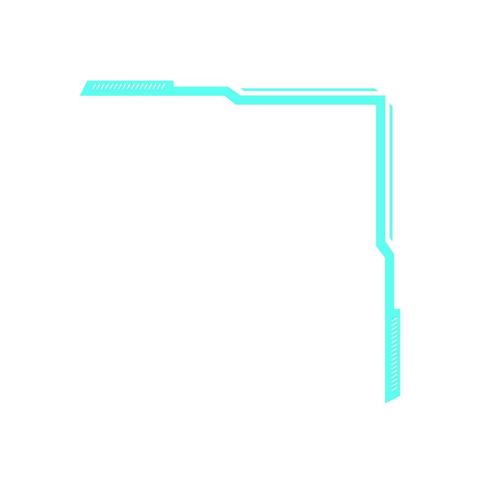 Futuristic Y2K HUD element. Abstract retro icon with minimal shape. Digital badge design, featuring a graphic frame that evokes nostalgia for the 90s. Perfect for modern decoration or trendy vector