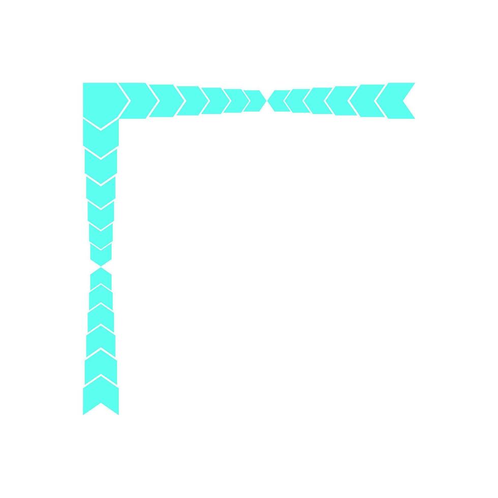 Y2K retro frame element. Abstract border shape in modern style. Minimal decoration, graphic icon of 90s aesthetics, suitable for UI design and trendy visual projects. vector