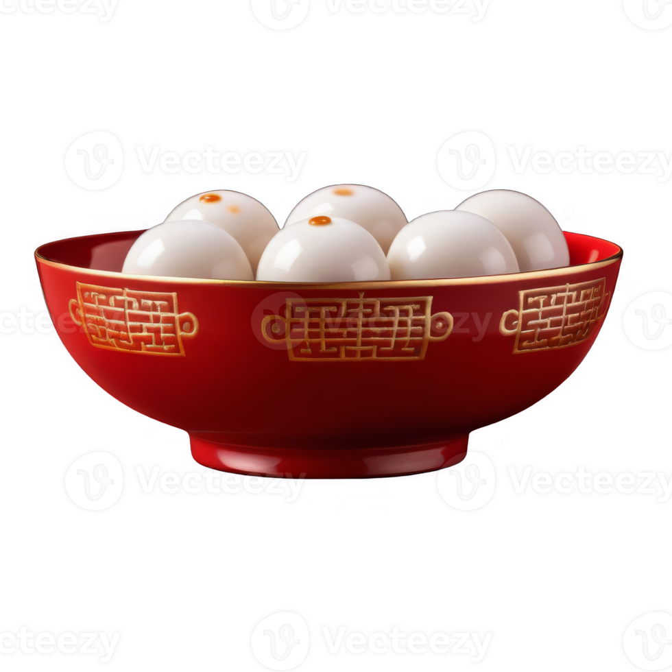 Red ceramic bowl center composition simple png