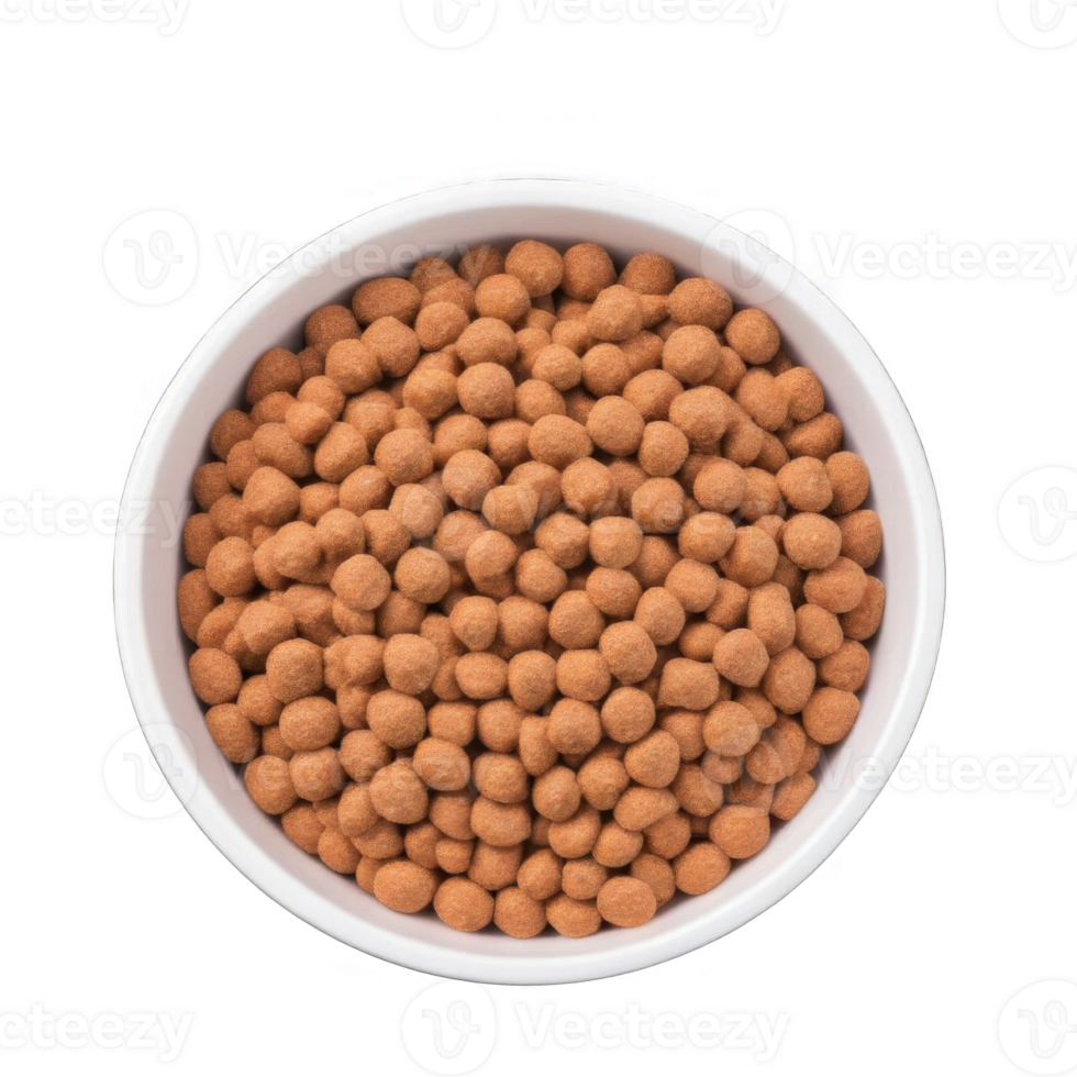 Dry dog and cat nutrition food in bowl png