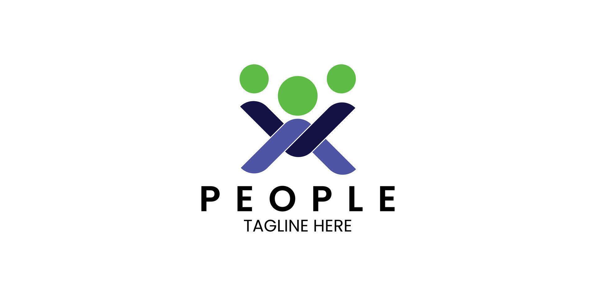 People logo. community logo and teamwork logo vector