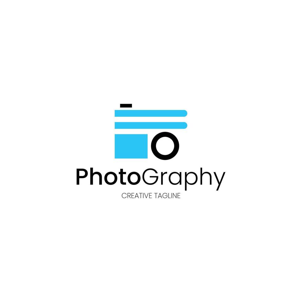 Letter F monogram camera logo vector