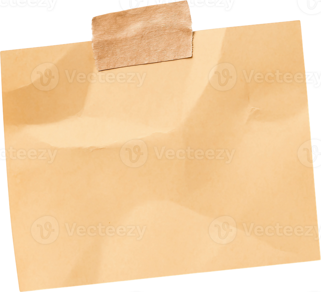 A piece of paper with a sticky tape on it png