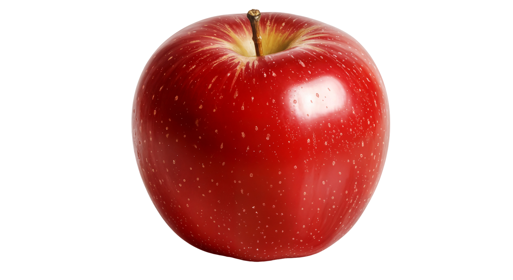 bright red fresh apple png