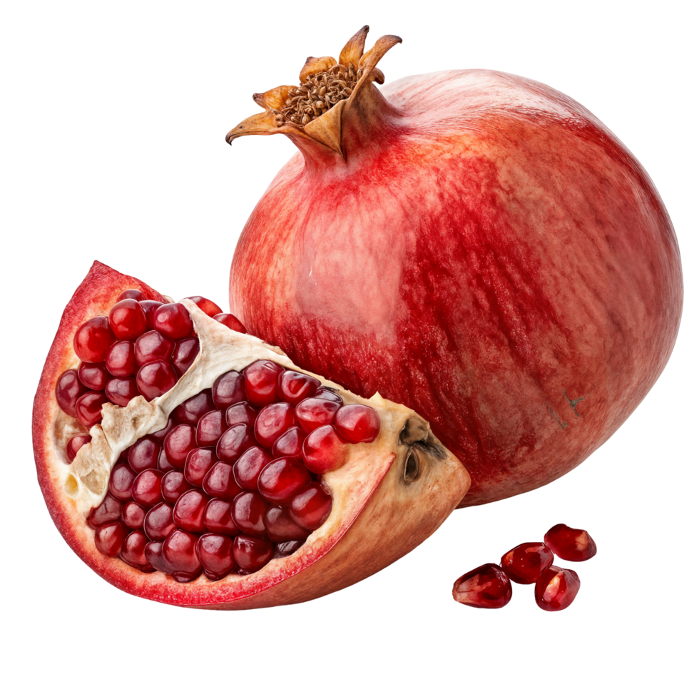 fresh pomegranate with seed png