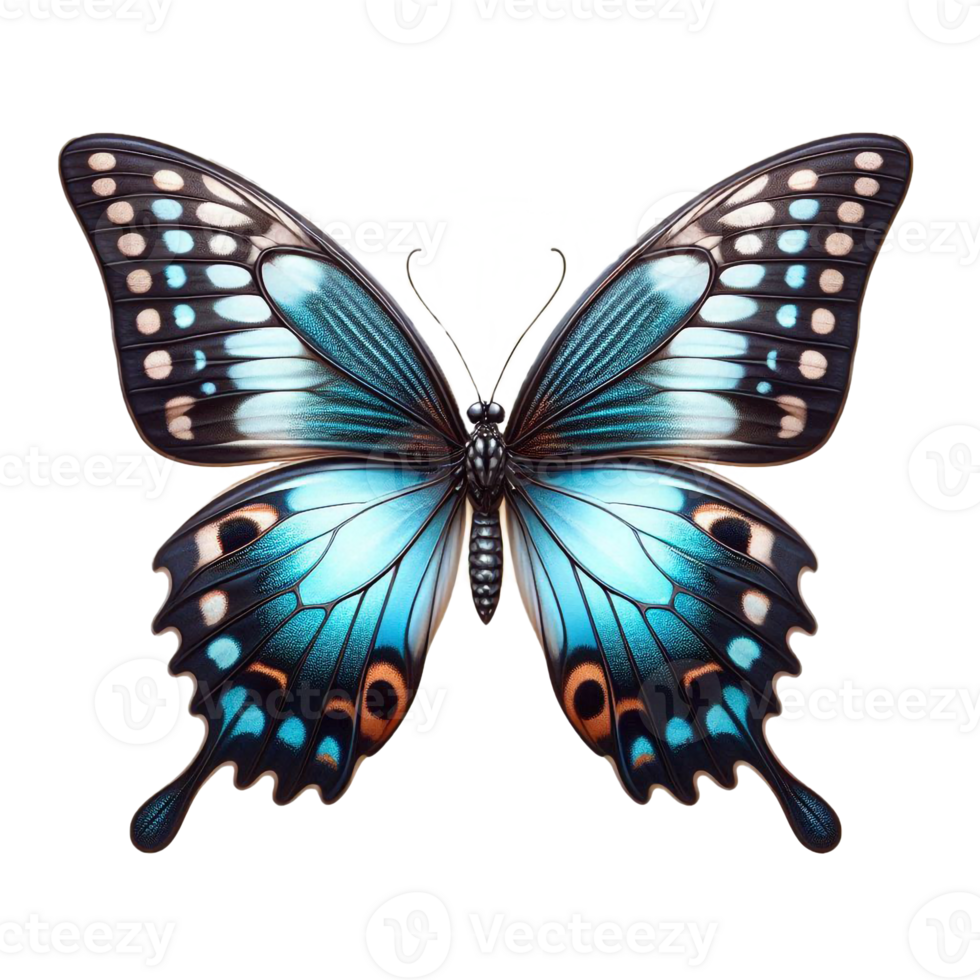 Colorful butterfly without background png