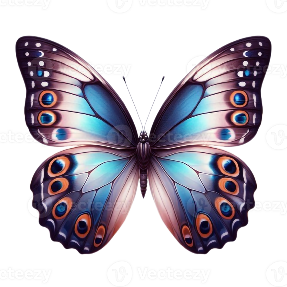 A beautiful blue butterfly png