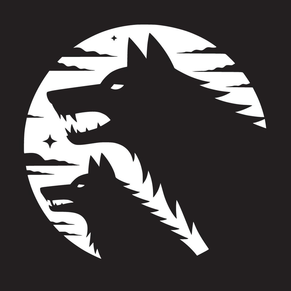 Illustration of a white tornado with circular lines against a black background in monochrome style vector