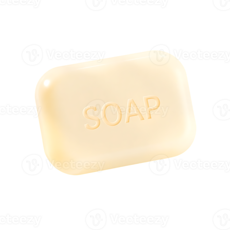 Closeup soap bar for hygiene and cleaning. png