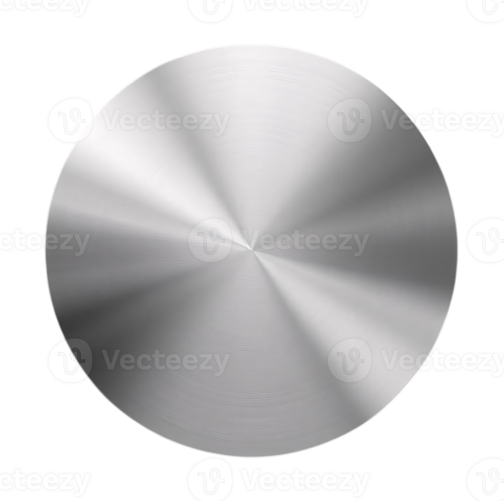 Silver metal plate disk icon. png