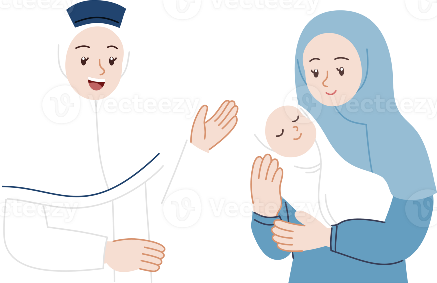 midwife explaining something to new mother png