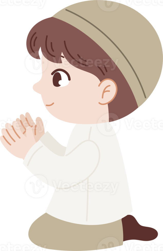 muslim boy praying png