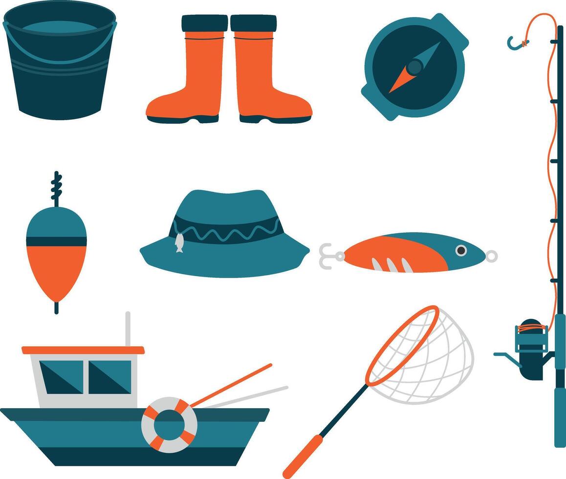 Unique Fishing Sports Illustration vector
