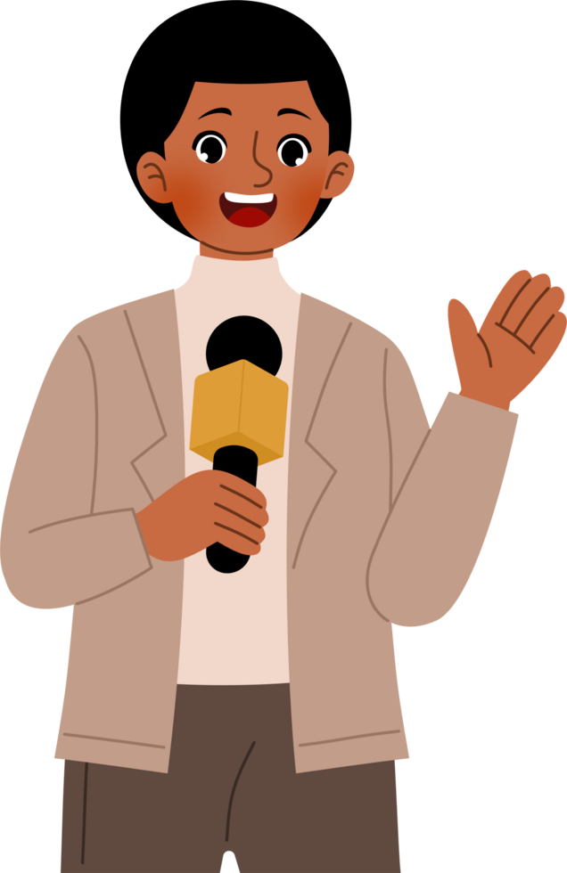 news anchor reporting the news png