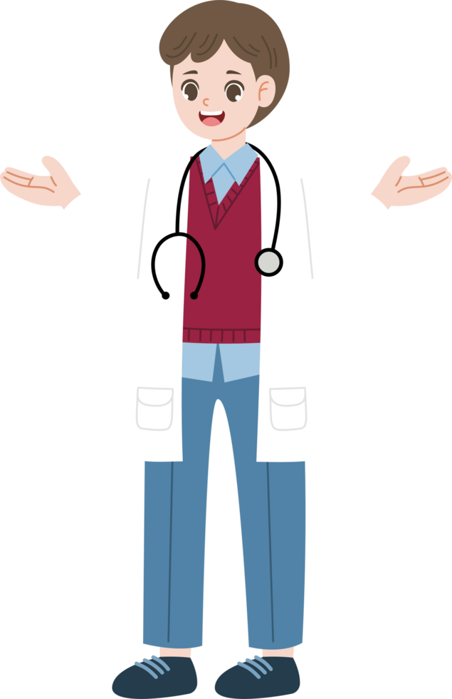 doctor talking and explaining something png