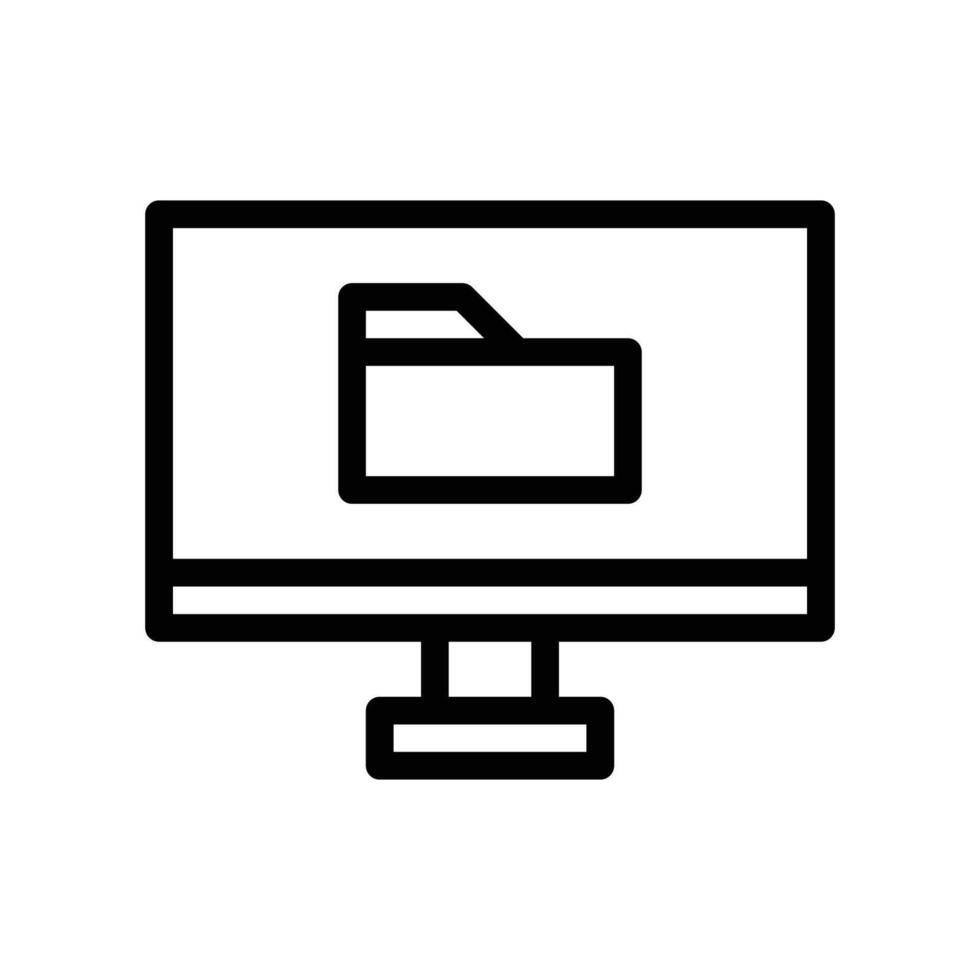 Desktop Cloud Folder vector