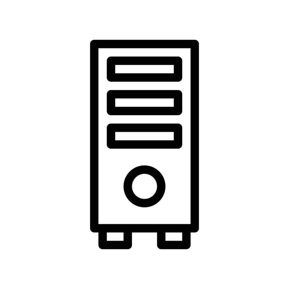 Server Tower line icon vector