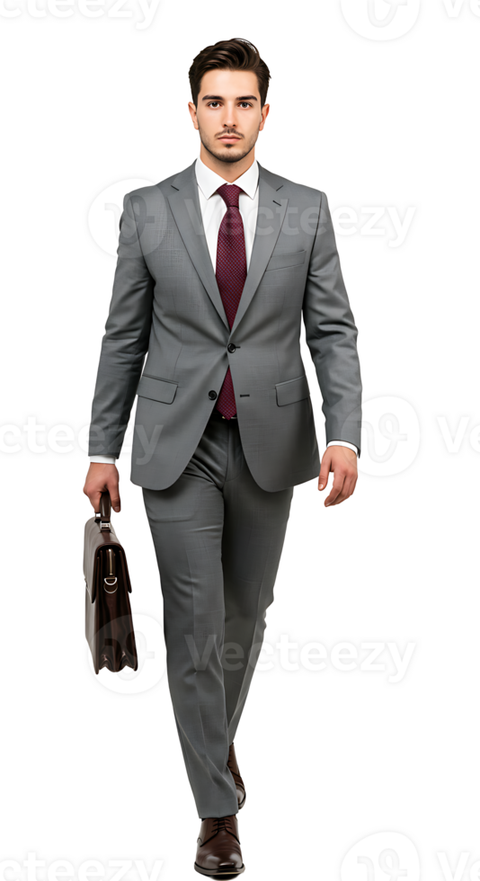 A man in a suit and tie is walking png
