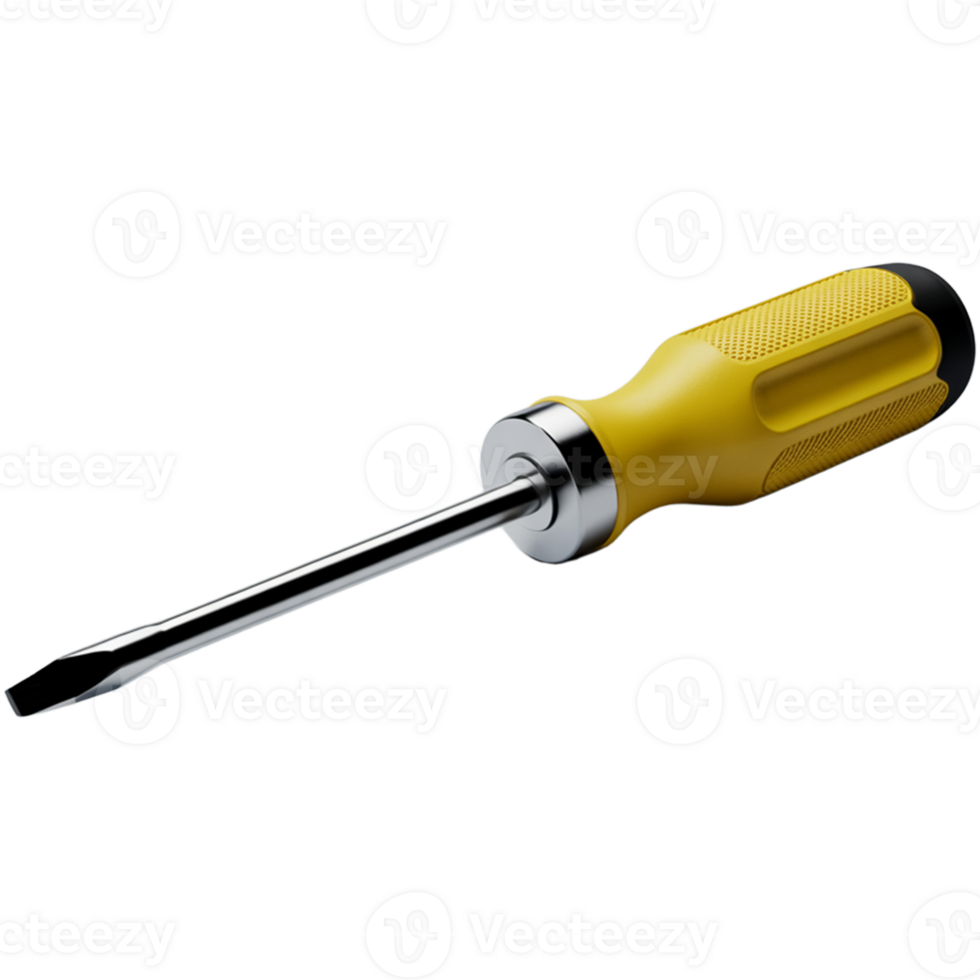 Metal screwdriver Image, screwdriver isolated on transparent background, screwdriver illustration png