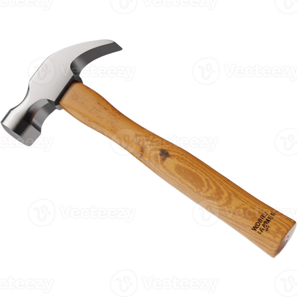 Wooden Hammer With Steel Head Image, Steel Hammer Isolated On Transparent Background png