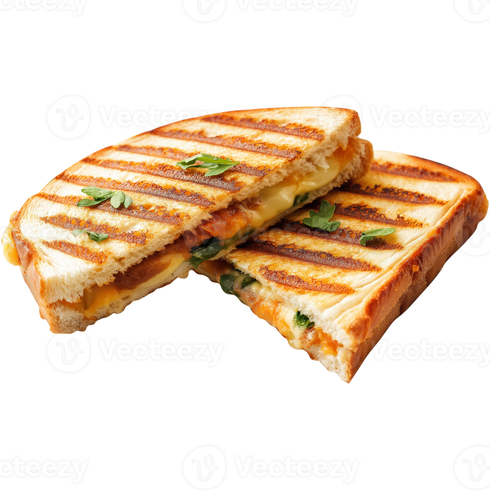 Grilled cheese sandwich sliced in half Image, sandwich isolated on transparent background, sandwich illustration png