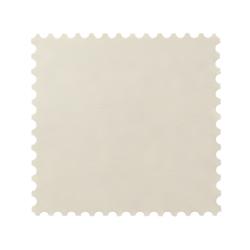 Stamps mockup on transparent background png