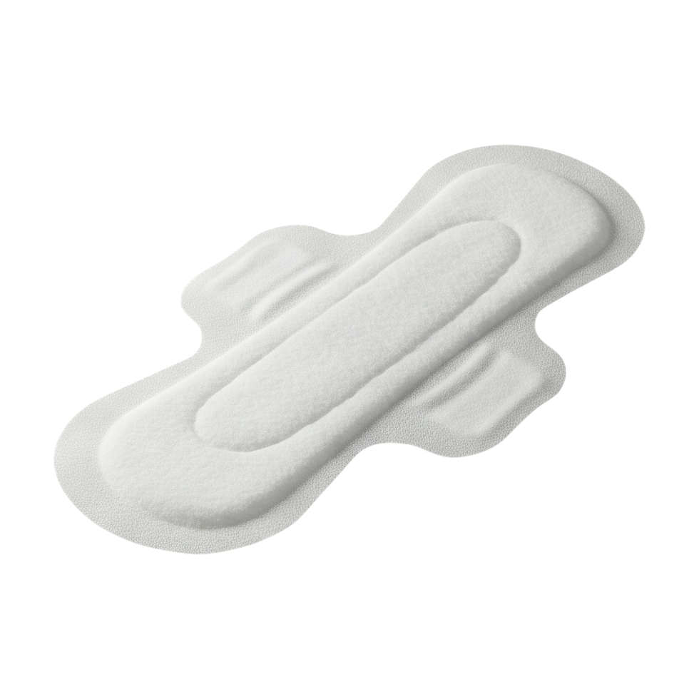 Sanitary pad on transparent background png