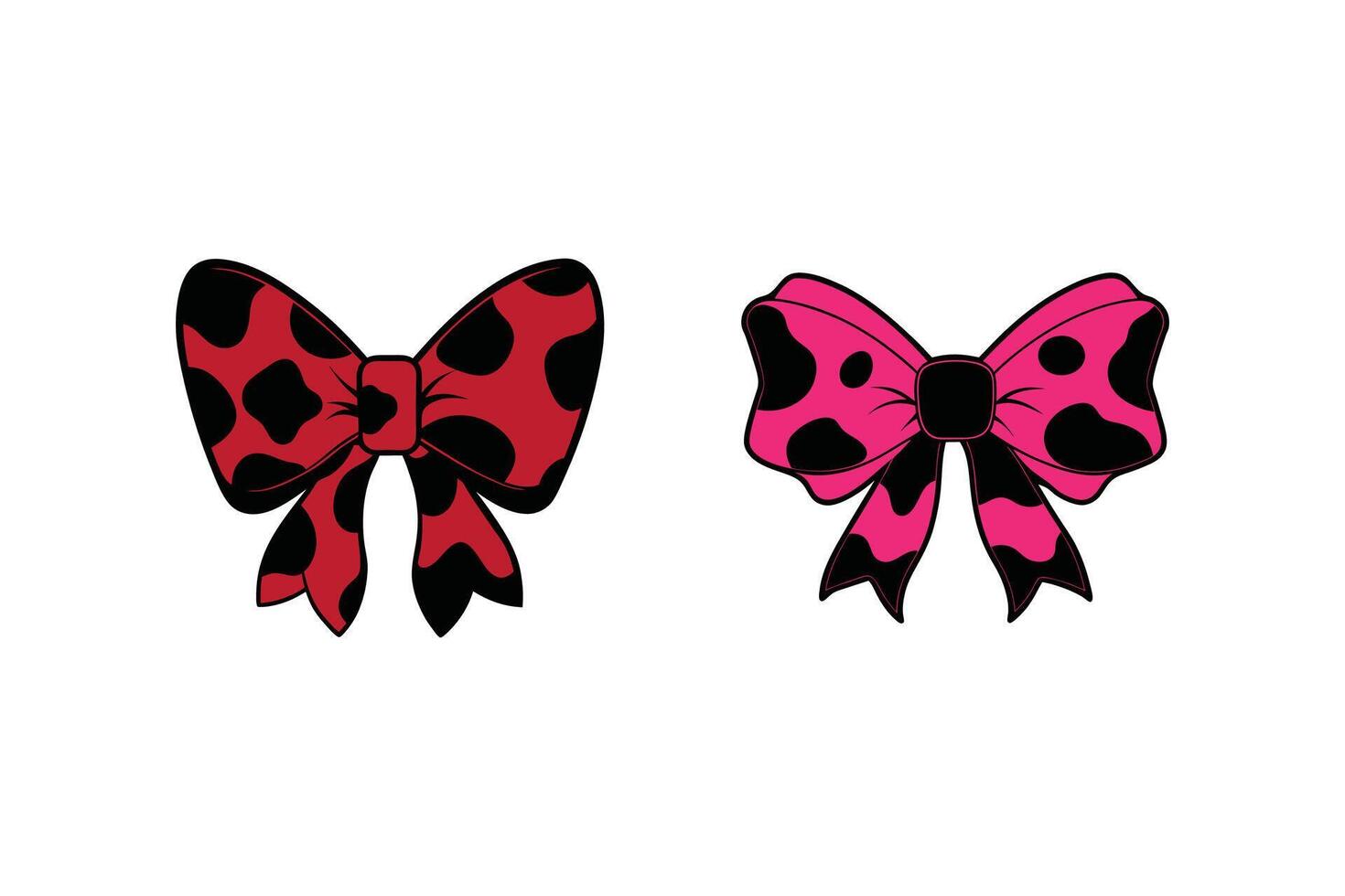 bow ribbon illustration vector